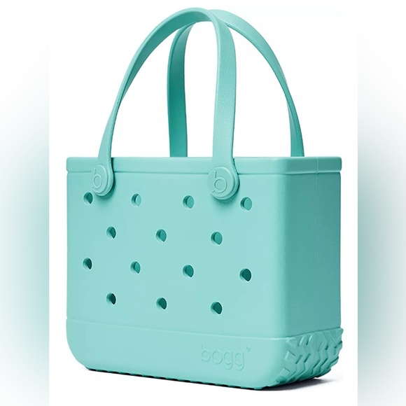 BOGG BAG Handbags - Bogg Bag Bitty Baby Aquamarine Tote Bag Molded Double Handle NWOT
